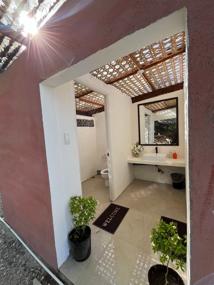 Shared bathroom and shower